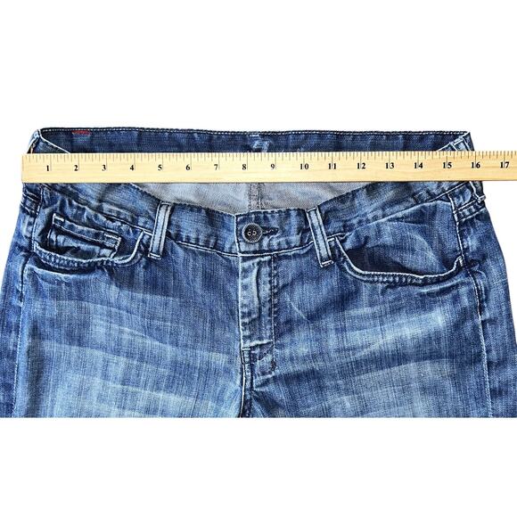 7 For All Mankind Dojo Cropped Jeans Women's 31X21 - Picture 2 of 8